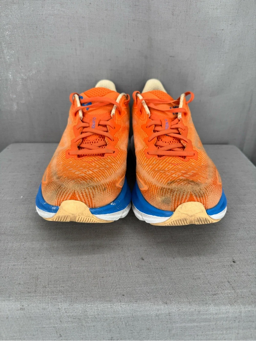 Hoka CLIFTON 9 Men's Road-running Shoe Vibrant Orange/Impala 11D